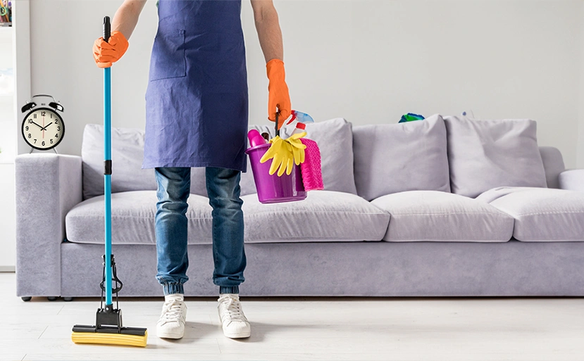 خدمات تنظيف بالساعه