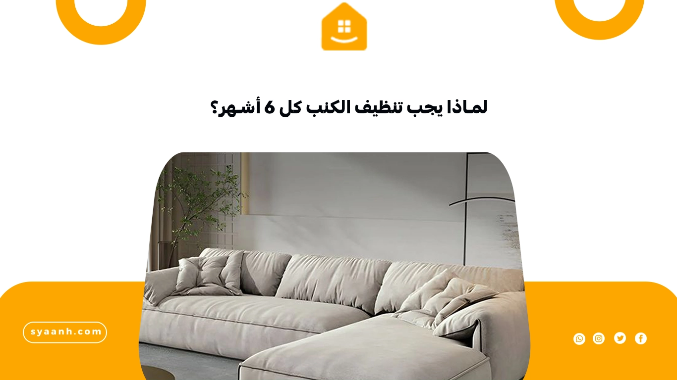 لماذا يجب تنظيف الكنب كل 6 أشهر؟