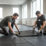 rubber flooring installation